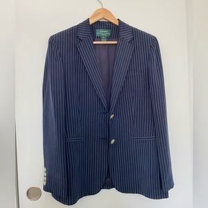 Ralph Lauren Silk Navy Blazer